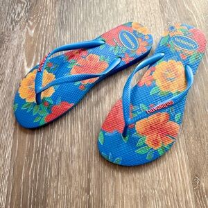 Havaianas | Farm Rio | Blue Floral | Flip Flops | Women’s US 7-8